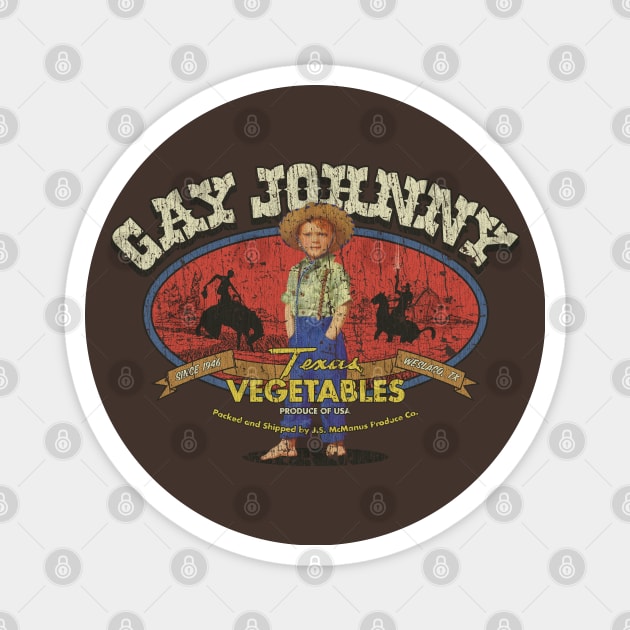 Gay Johnny Texas Vegetables 1946 Magnet by JCD666